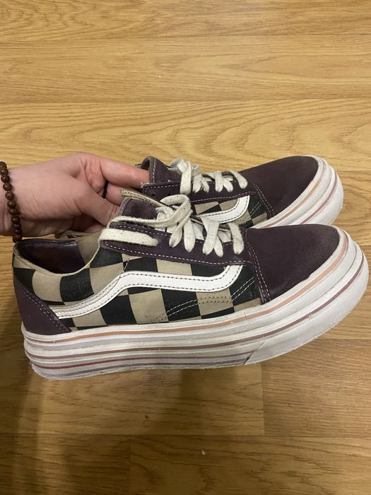 Zapatilla Vans Super Comfycush Era Checker Mujer Lila