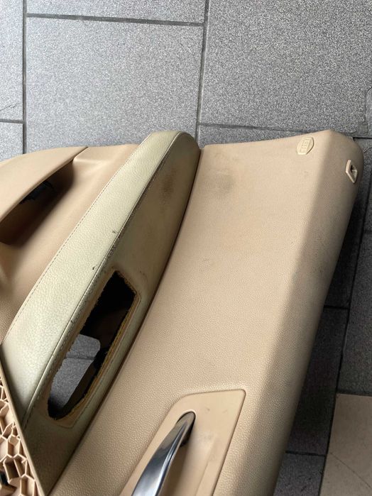 Bmw x3 e83 skóra krem komplet foteli boczki Europa przed lift lędźwie