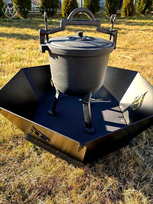 PALENISKO ogrodowe HEKSAGON 75cm Podwójne dno nie do przepalenia 0,5cm