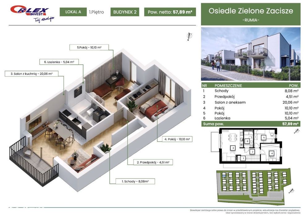 Nowe, niska zabudowa, Orlex Invest Zielone Zacisze