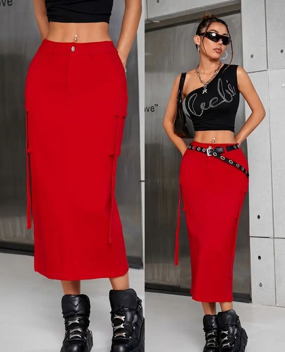 Джинсова спідниця еластична