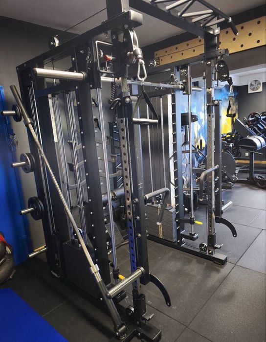 Wielofunkcyjny atlas do ćwiczeń/ Power rack  z wyciągiem/ wielofunkcyjny atlas treningowy/ brama ze stosami/ suwnica smitha - FULL  OPCJA