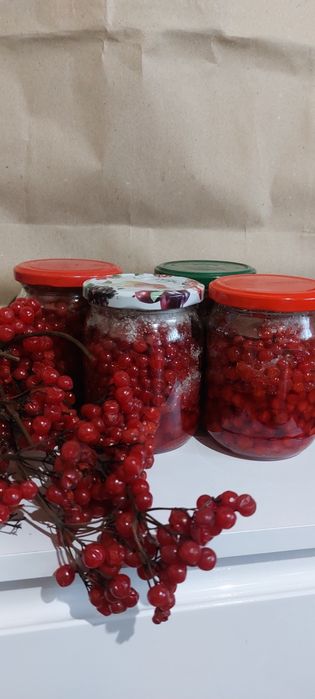 Продаю  ягоди калини з цукром