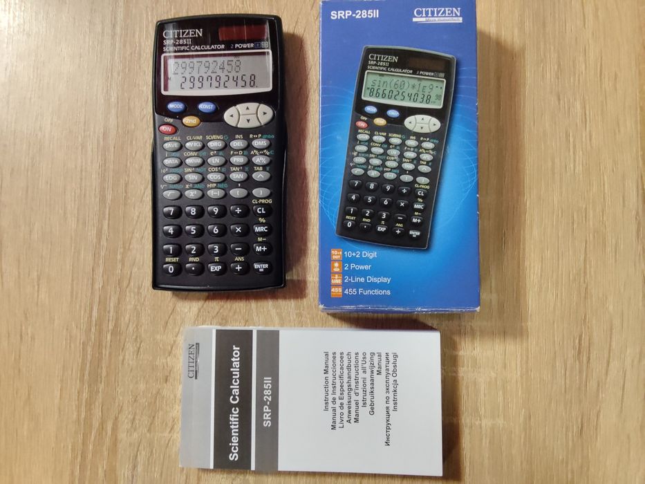 Калькулятор CITIZEN SRP-285II.