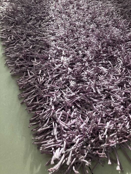 Tapete Roxo de pelo comprido