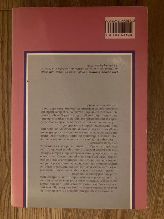 Antropologia do projeto, de Jean-Pierre Boutinet