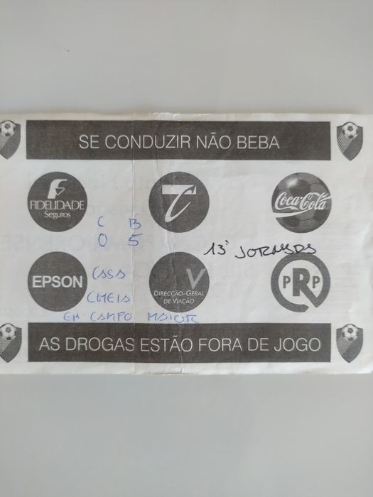 Bilhetes futebol antigos Benfica SLB