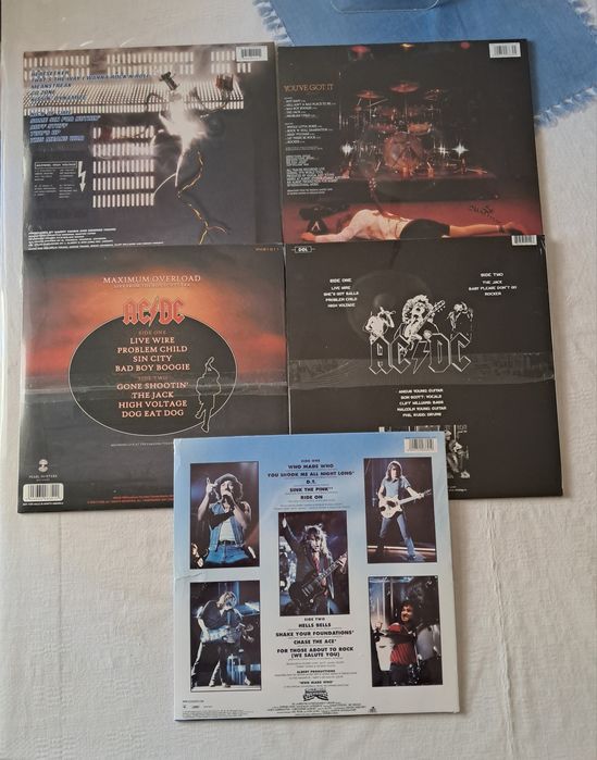 AC DC - 5 Vinis LP's - Novos e Selados