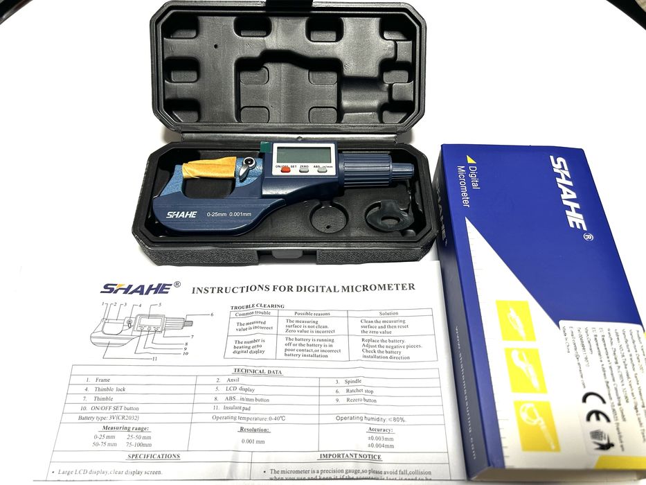 Микрометр Shahe 5202-25 электронный