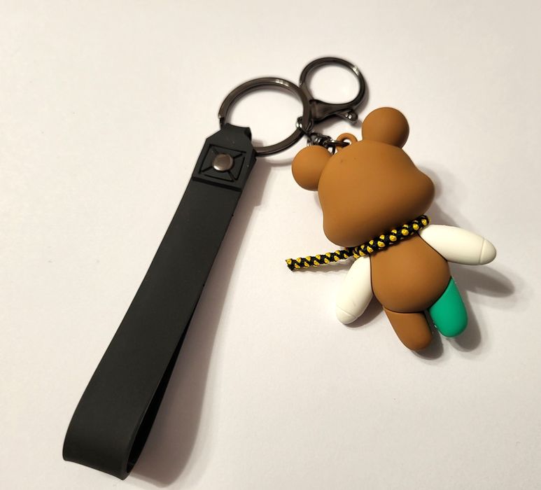 Brelok MIŚ COOLSO do kluczy, torebki, plecaka brązowy