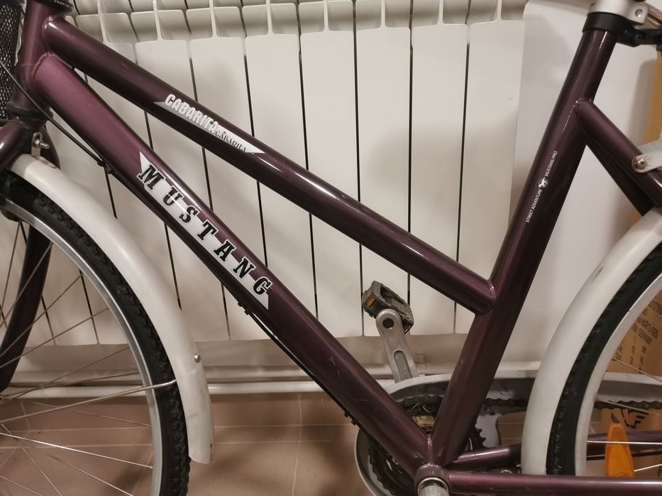 Rower damski damka miejski kosz 53cm fioletowy Shimano nexus 3