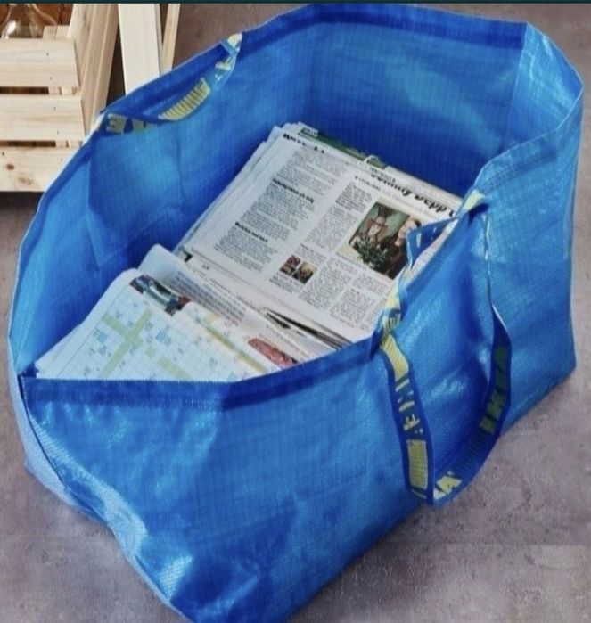 1zł Wysyłka Zestaw 2szt Dużych TOREB 71l IKEA mocne.Nowe