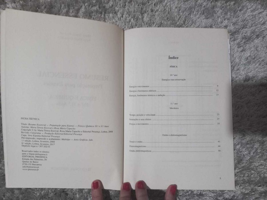 Resumo Essencial de Física e Química