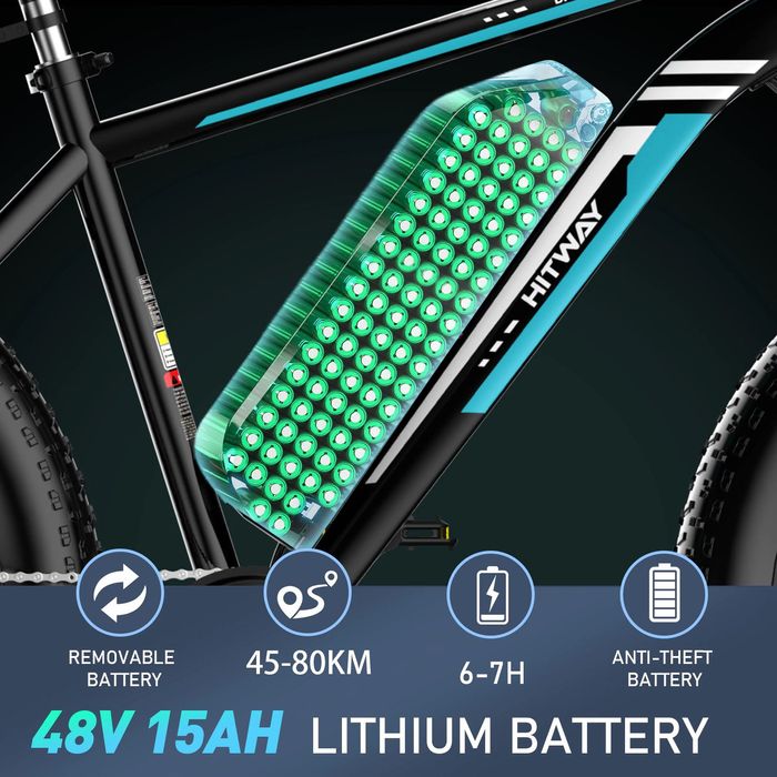 Литий-ионный аккумулятор 36V/48V/60V для электровелосипеда  10Ач-100Ач