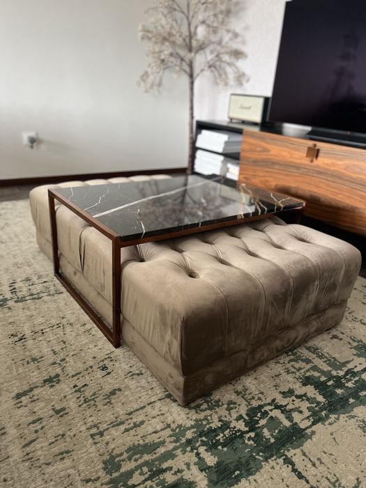 Pouf Rom Laskasas com capitoné