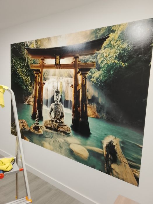 Aplicação de papel de parede