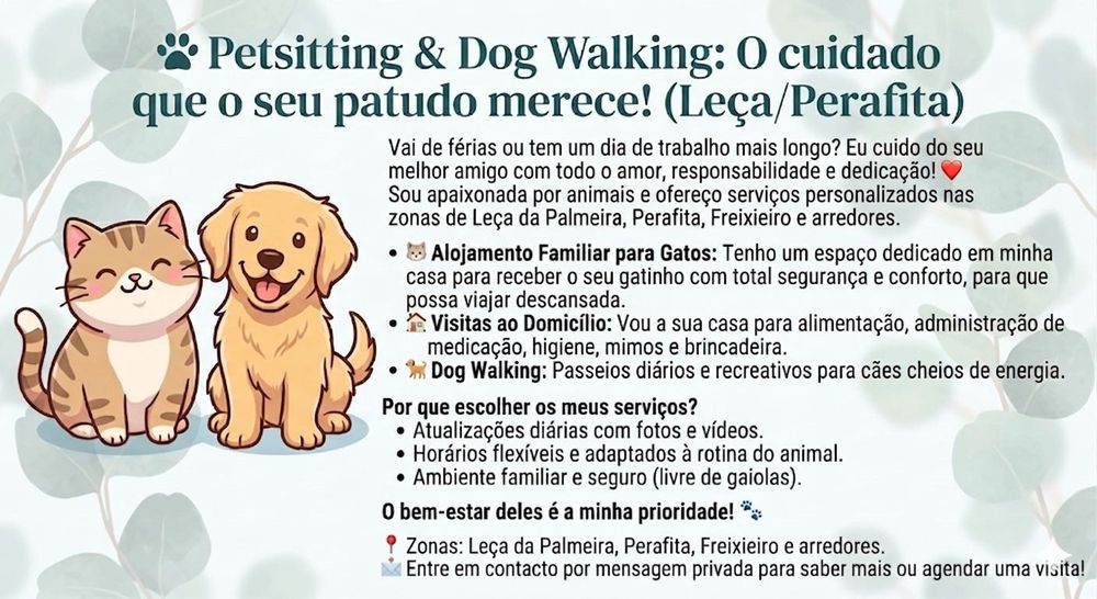 Pet sitting e Dog Walking