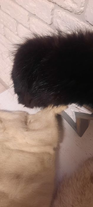 Воротник нат мех чернобурка