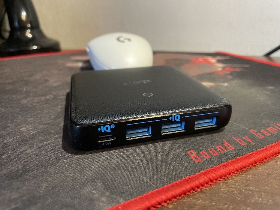 65W Anker 543 PowerPort Atom III Slim зарядка