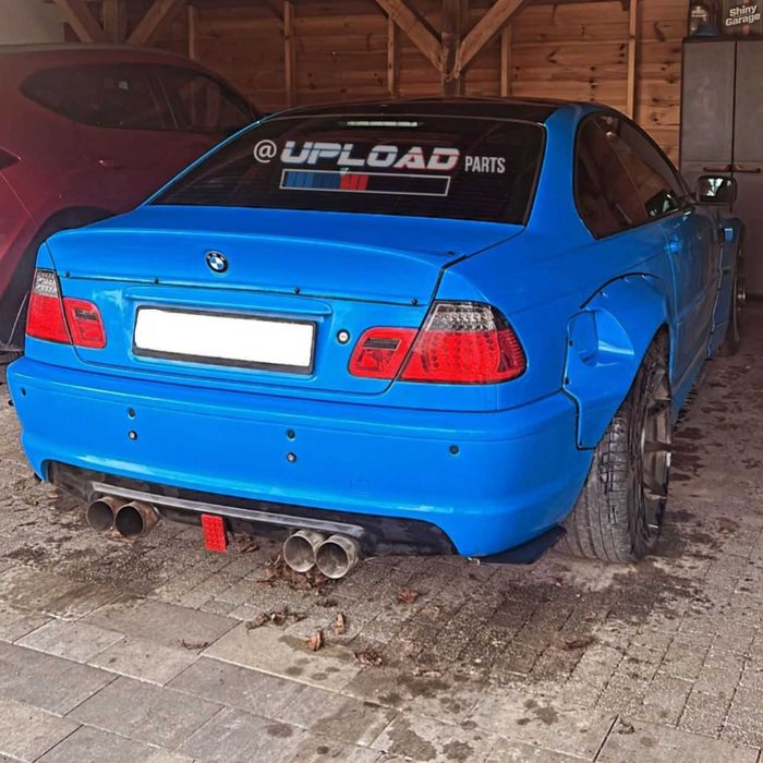 DIFUSOR BMW -  SÉRIE 3 E46 LOOK M PERFORMANCE 2 SAÍDAS DUPLAS