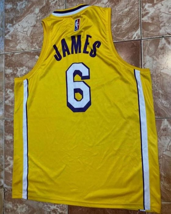 Майка nike lebron james 6 nba, жовта лос-анджелес лейкерс