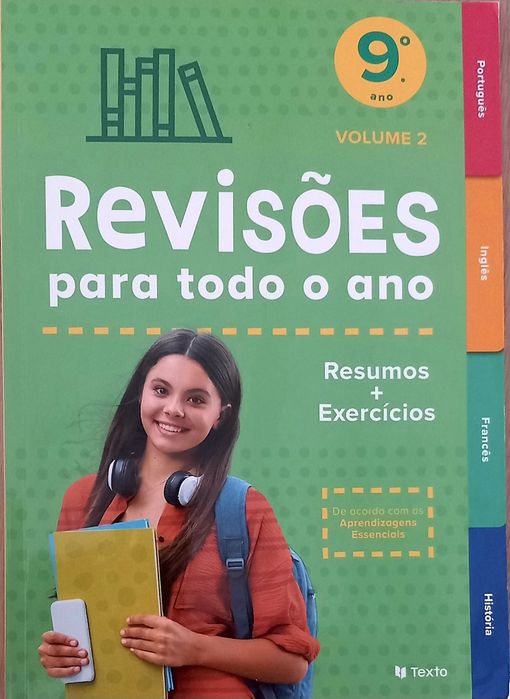 Caderno de revisões 9. ano - Novo - Português, inglês, francês e história