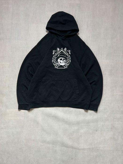 Bluza skull ace big logo black y2k