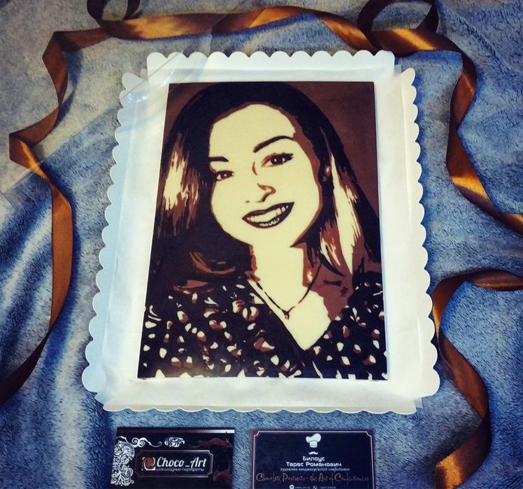 Шоколадний портрет на замовлення – оригінальний подарунок