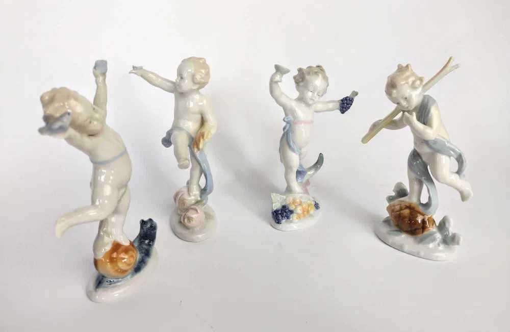 Stare figurki Cztery Pory Roku Metzler&Ortloff, sygnowane