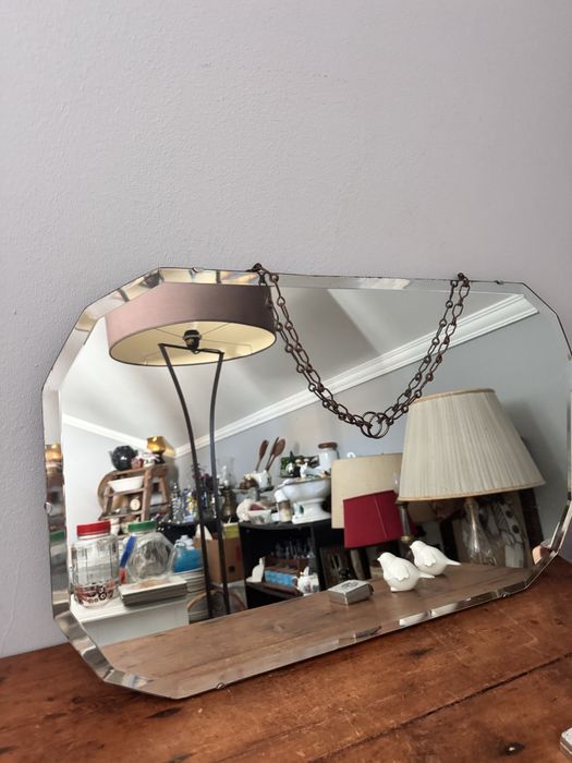 Vintage Espelho muito Antigo Arte Deco 1930
