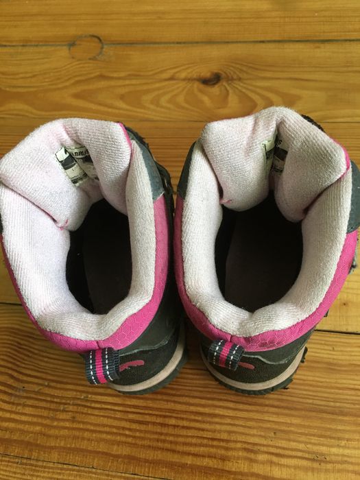 Buty elbrus zimowe 29 dziewczynki róż snieg