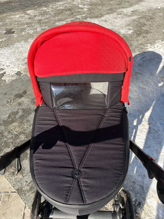 Універсальний дитячий візочок 2 в 1 Roan Bass Next, червоний