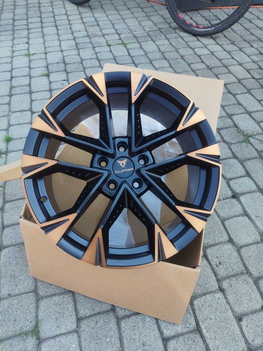 Fabrycznie nowe alufelgi felgi aluminiowe 18 5x112 Cupra formentor terramar Leon ateca Seat Skoda Karow kodiaq Octavia miedziane brąz złote wykończeni