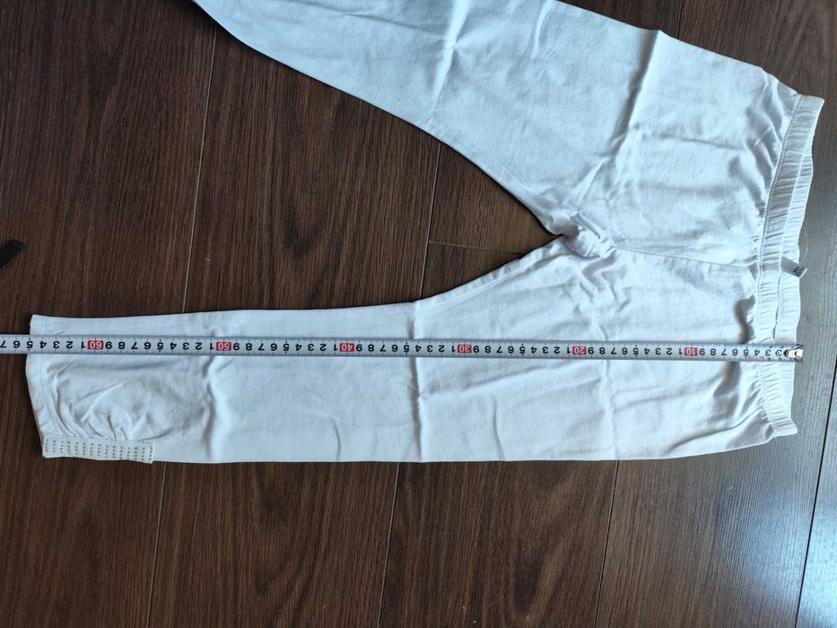 Новые белые лосины капри со стразами Idexe, на девочку 11-12 / 146-152