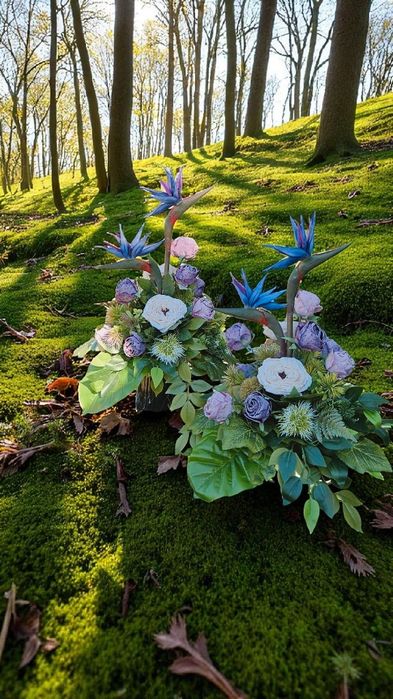 Kompozycja nagrobna stroik na grób