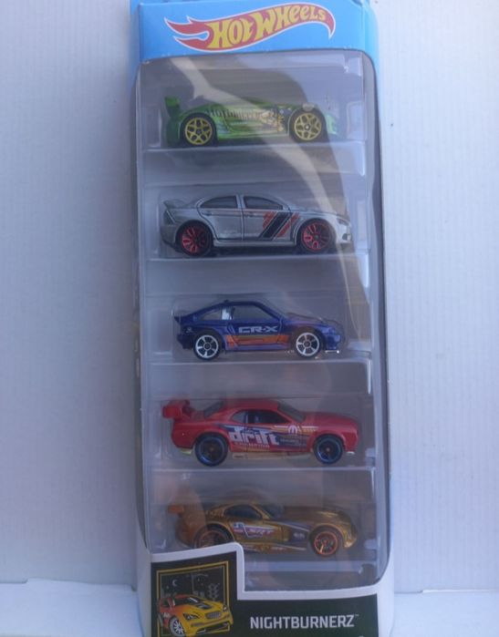 Pack 5 miniaturas hot wheels