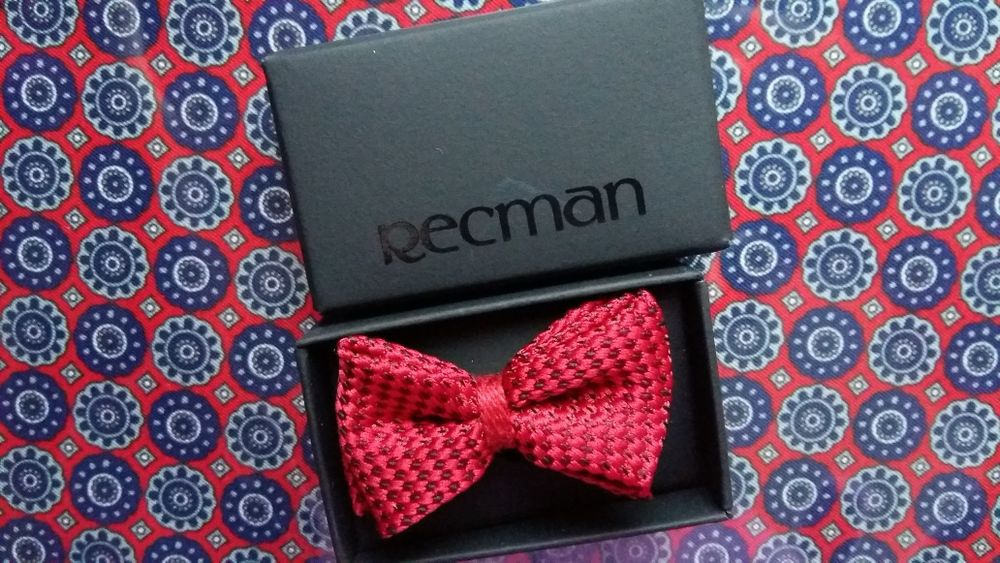 Poszetka i muszka mosca