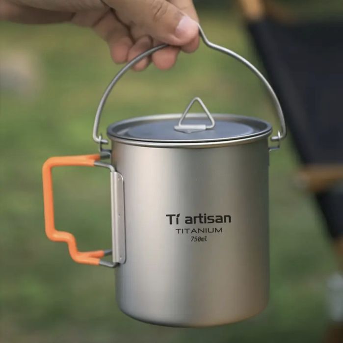 Кружка, Казанок титановий 750мл Tiartisan, туристичний.