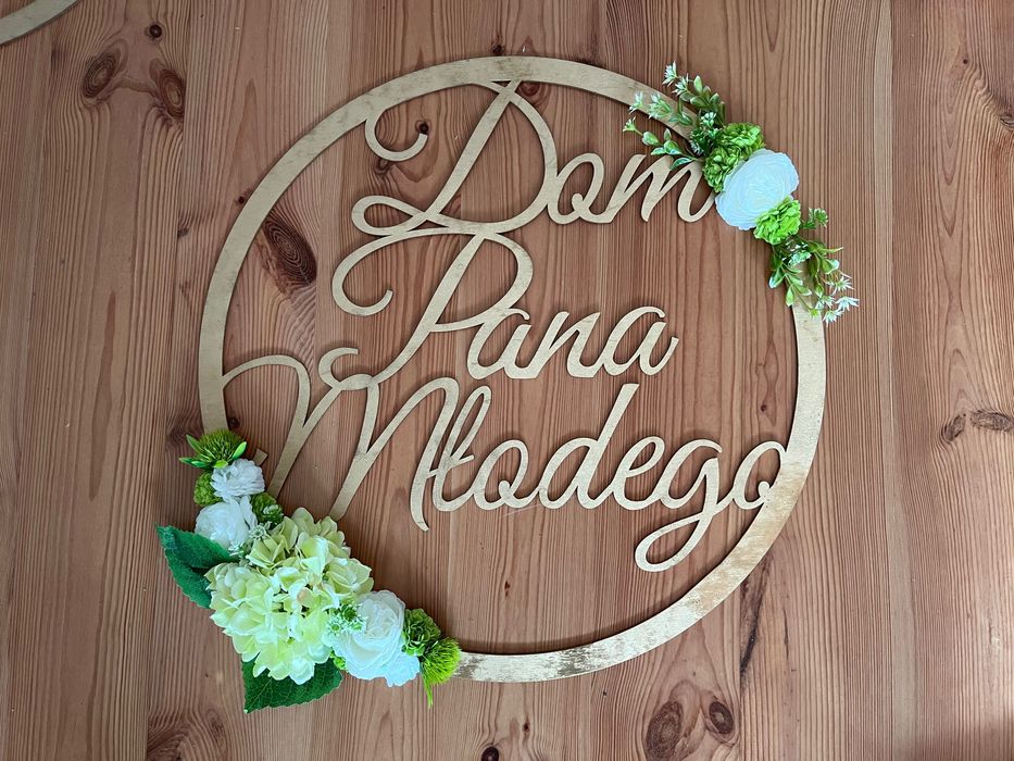 Obręcze dom panny młodej i pana mlodego