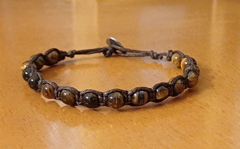 Pulseira Pedras 6mm Olho de Tigre- PulseirasMe4You