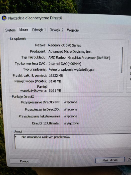 Komputer | i7-6700 | RX 570 8GB | 16 GB RAM | SSD 500  GB | Win11