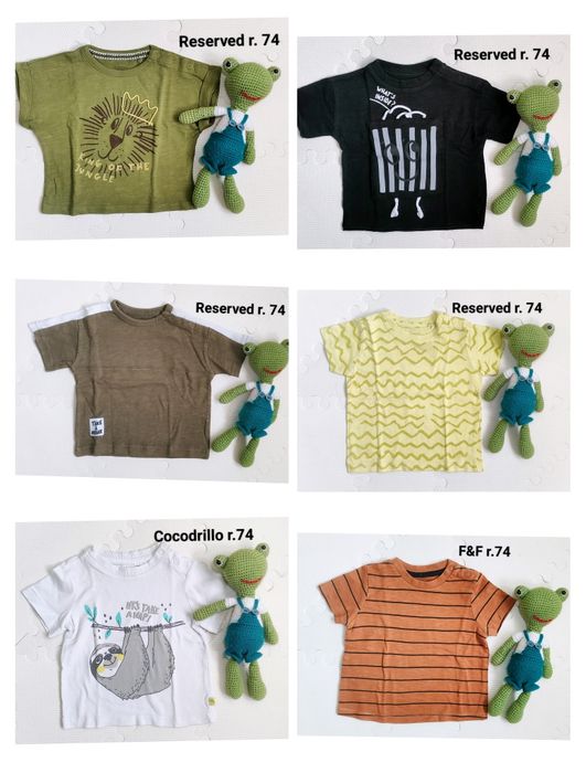 Paka ubranek r 74, 40 szt, Coccodrillo, Smyk. Stan idealny