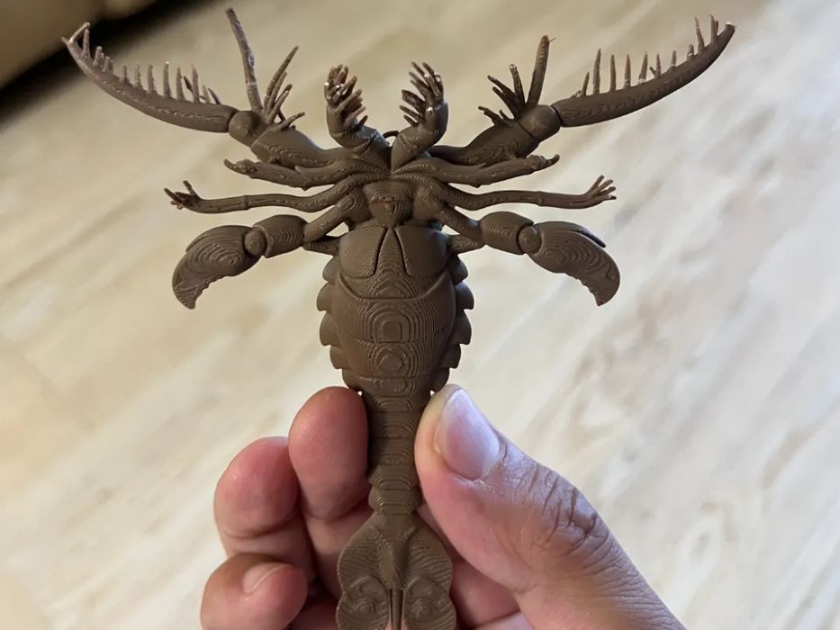 Figura de Eurypterida (Animal Paleozoico)