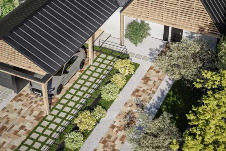 Płyta Tarasowa Kwadra Gothic colormix płytki betonowe kostka brukowa