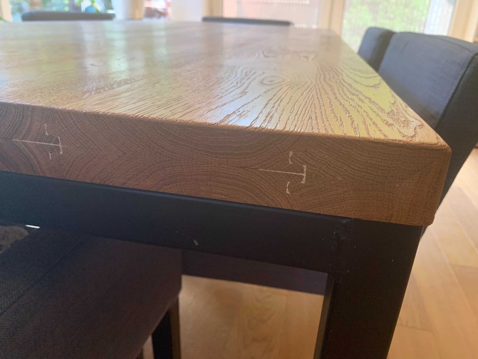 Stół jadalnia LITE DREWNO DĄB rozkładany 100x210+60+60 2 przedłużki LOFT