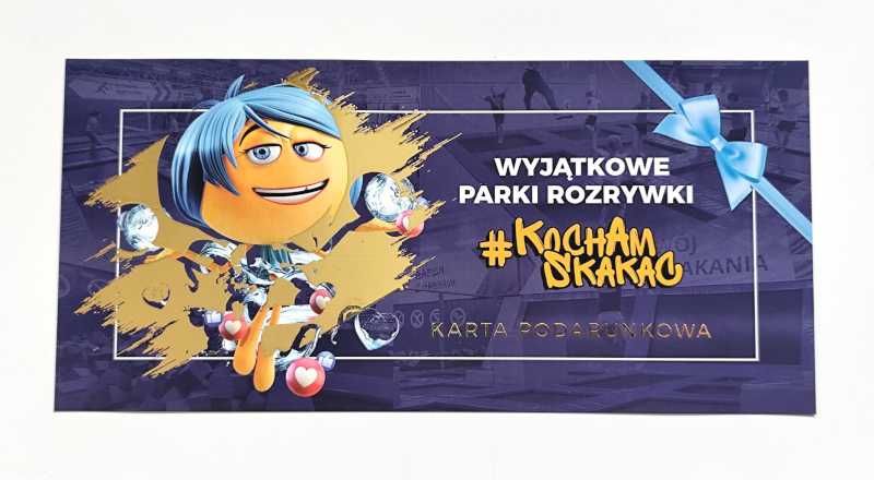 Karta podarunkowa Park rozrywki KochamSkakać Voucher 70 minut dla 2 osób Kocham Skakać