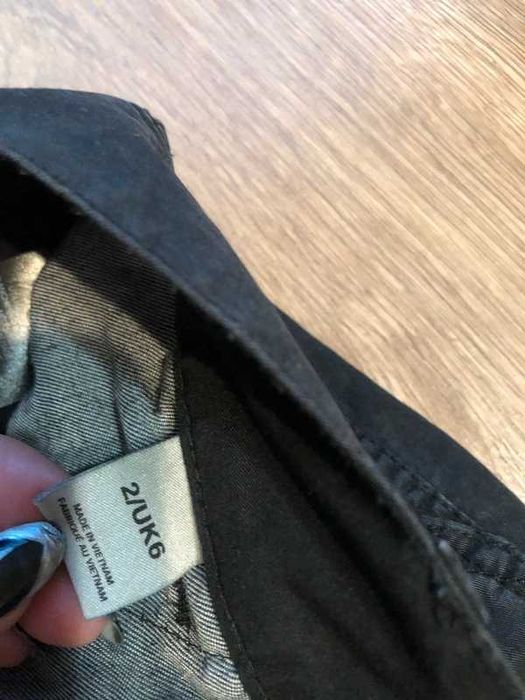 Spodnie proste duże nogawki kieszenie baggy