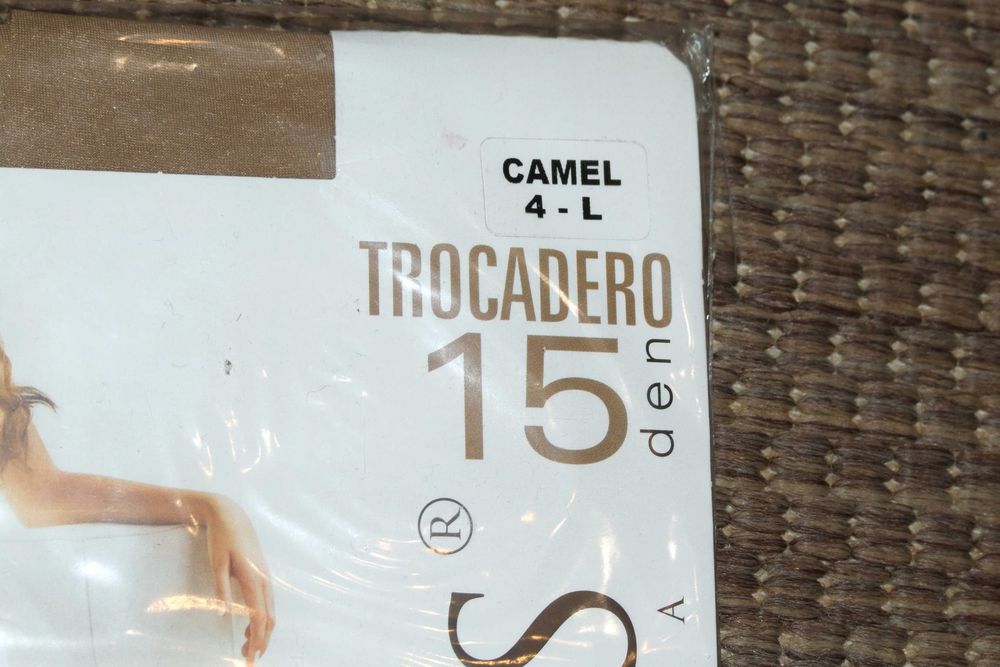 Rajstopy camel 4-L 15den  nowe
