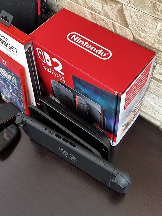 Nintendo switch 2 Raz odpalone Mario Pokemon Dowód zakupu Gwarancja Zestaw Dowóz
