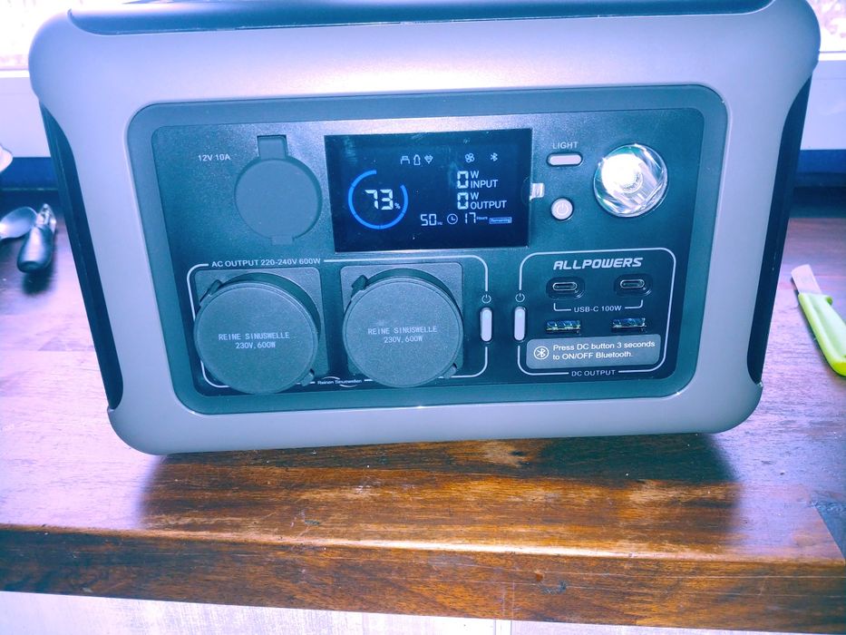 Allpowers r600 lifepo4 bateria o pojemności 299 wh moc 600w Nowa!